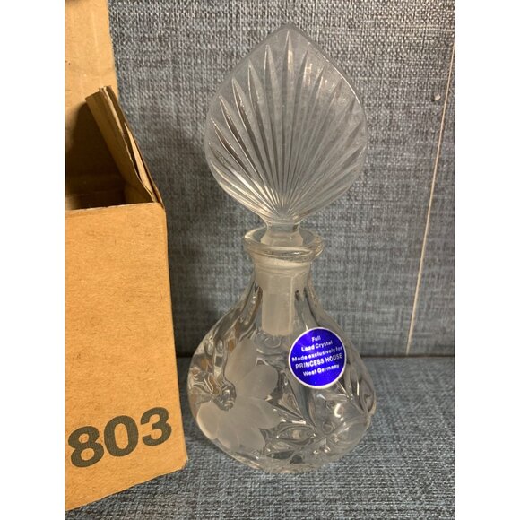 Vtg Princess House Lead Crystal Perfume Bottle - Picture 1 of 4